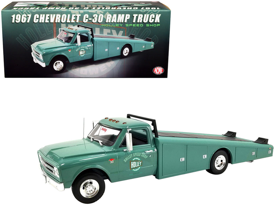 1967 Chevrolet C-30 Ramp Truck Green "Holley Speed Shop"