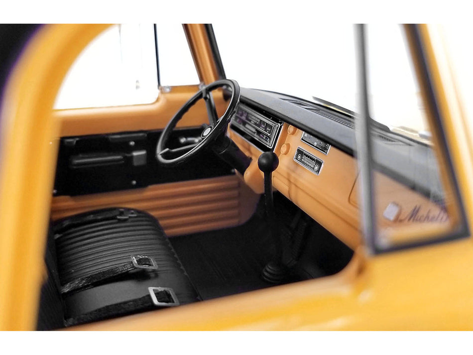 1970 Dodge D-300 Ramp Truck Yellow "Michelin Tires"