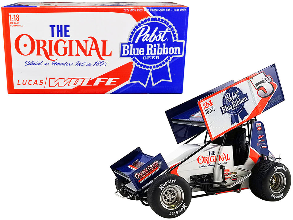 Lucas Wolfe "Pabst Blue Ribbon" Allebach Racing Winged Sprint Car #5W