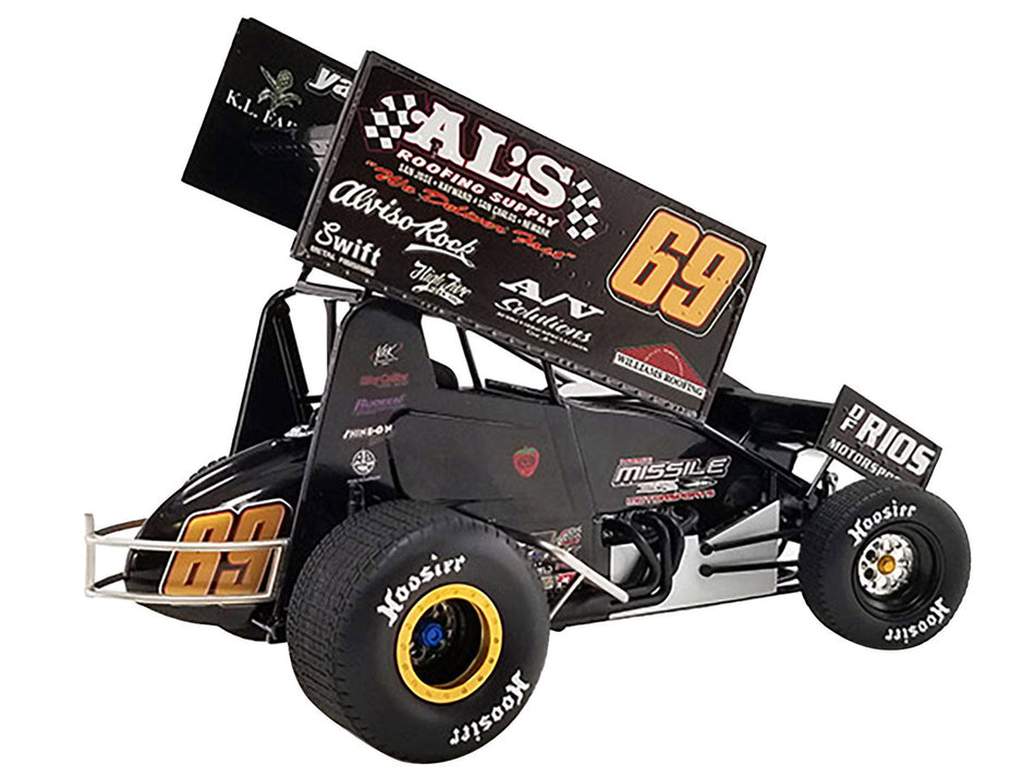 Bud Kaeding "Al's Roofing Supplies" "World of Outlaws" (2022) Winged Sprint Car #69
