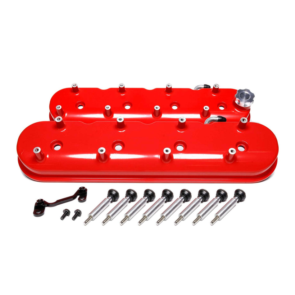 Holley Tall Valve Covers for LS, Red