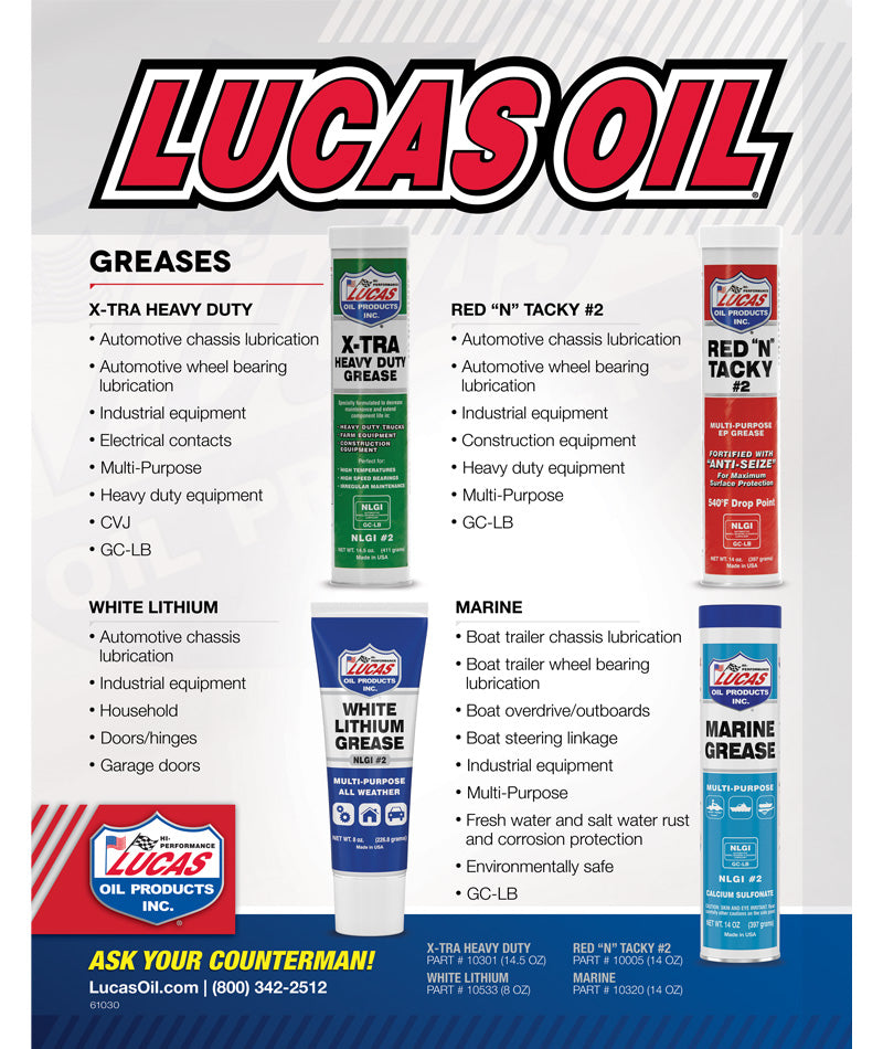 Lucas White Lithium Grease 66 Oil & Supply Company